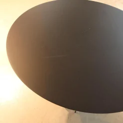 2er-Set Beistelltisch Panna Cotta Stahlbech Schwarz Lackiert Marmor Marquina Schwarz