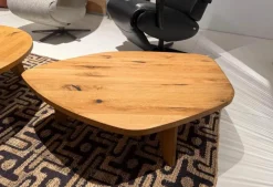 2er-Set Couchtisch Ur Freiform Eiche Wild Naturöl