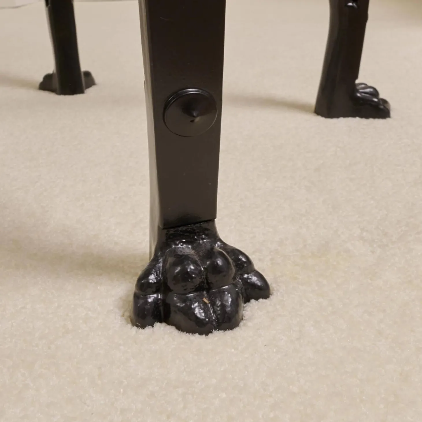 2er-Set Eisensäule Schwarz Mit Marmorplatte