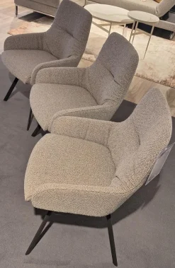 3er-Set Greta Stoff A Stone Grau