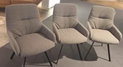 3er-Set Greta Stoff A Stone Grau