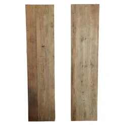 2er-Set Hängeschrank NDE 3 Eiche Recyceltes Altholz Korpus Schwarz