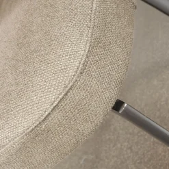 4er-Set Leda Stühle Stoffbezug Ernest 344 Beige mit Armlehnen