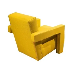 2er-Set Outdoorsessel Utrecht XL Stoff Gelb Mit Knopflochstich Gestell Stahl Mit Stoff Bezogen Gelb