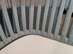 4er-Set Outdoorstuhl Ria Schnur Powder Grey Aluminium Pulverbeschichtet