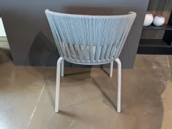 4er-Set Outdoorstuhl Ria Schnur Powder Grey Aluminium Pulverbeschichtet