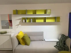 2er-Set Regale Mell L-Regal U-Regal Mattlack Rauch Grau M28 Zitrone M93