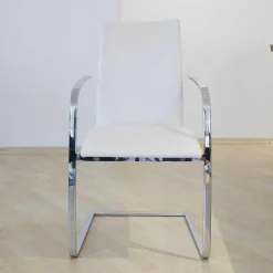 2er-Set Schwingstuhl 967-01 Chrom Glanz F 40 Leder No1 Nuvola 117