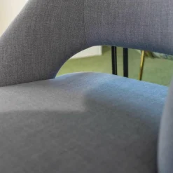 2er-Set Sessel Alf Eiche Schwarz Stoff 401 Casual 58 Light Blue