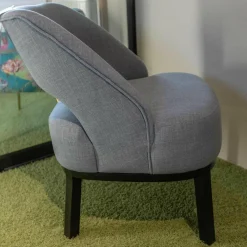 2er-Set Sessel Alf Eiche Schwarz Stoff 401 Casual 58 Light Blue