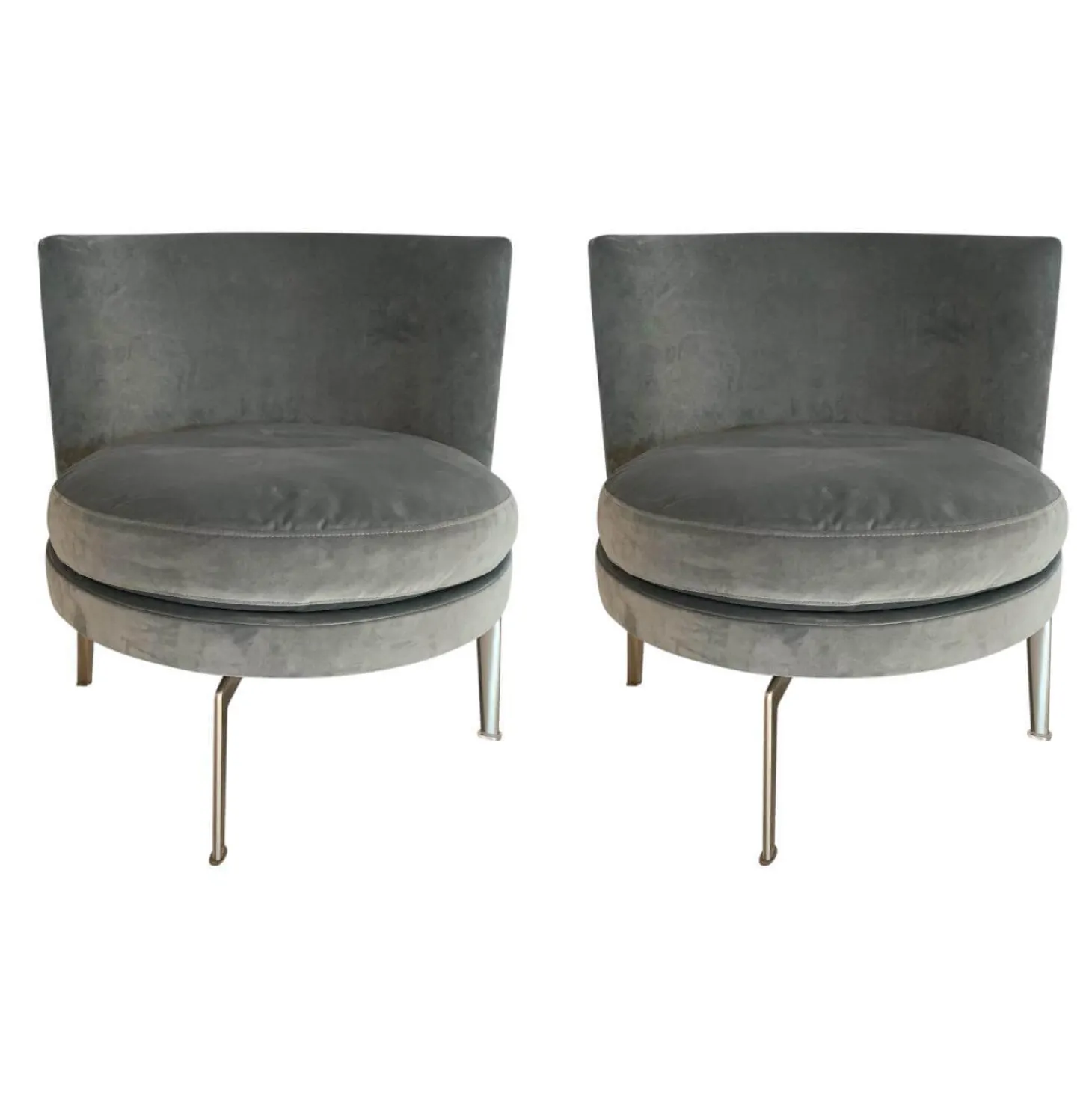 2er-Set Sessel Feel Good FG 5 Drehbar Füße Satiniert