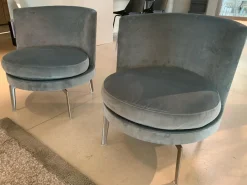 2er-Set Sessel Feel Good FG 5 Drehbar Füße Satiniert