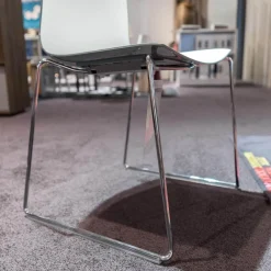 2er-Set Stühle Catifa 46 Kufengestell Polyprophylen Zweifarbig PO00217 Minz/Weiß Stahl CRO Verchromt