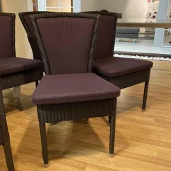 6er-Set Stühle Nova Loomgeflecht Stoffbezug 70069-0003 Lila