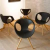 4er-Set Stühle Up Chair Schale Soft Touch X15 Gestell Massiv Geölt