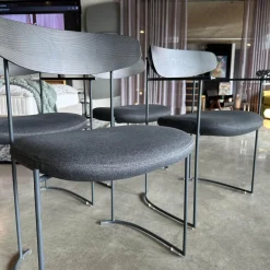 4er-Set Stuhl 922 Keel Indoor Stoff Cortina 53 Grau