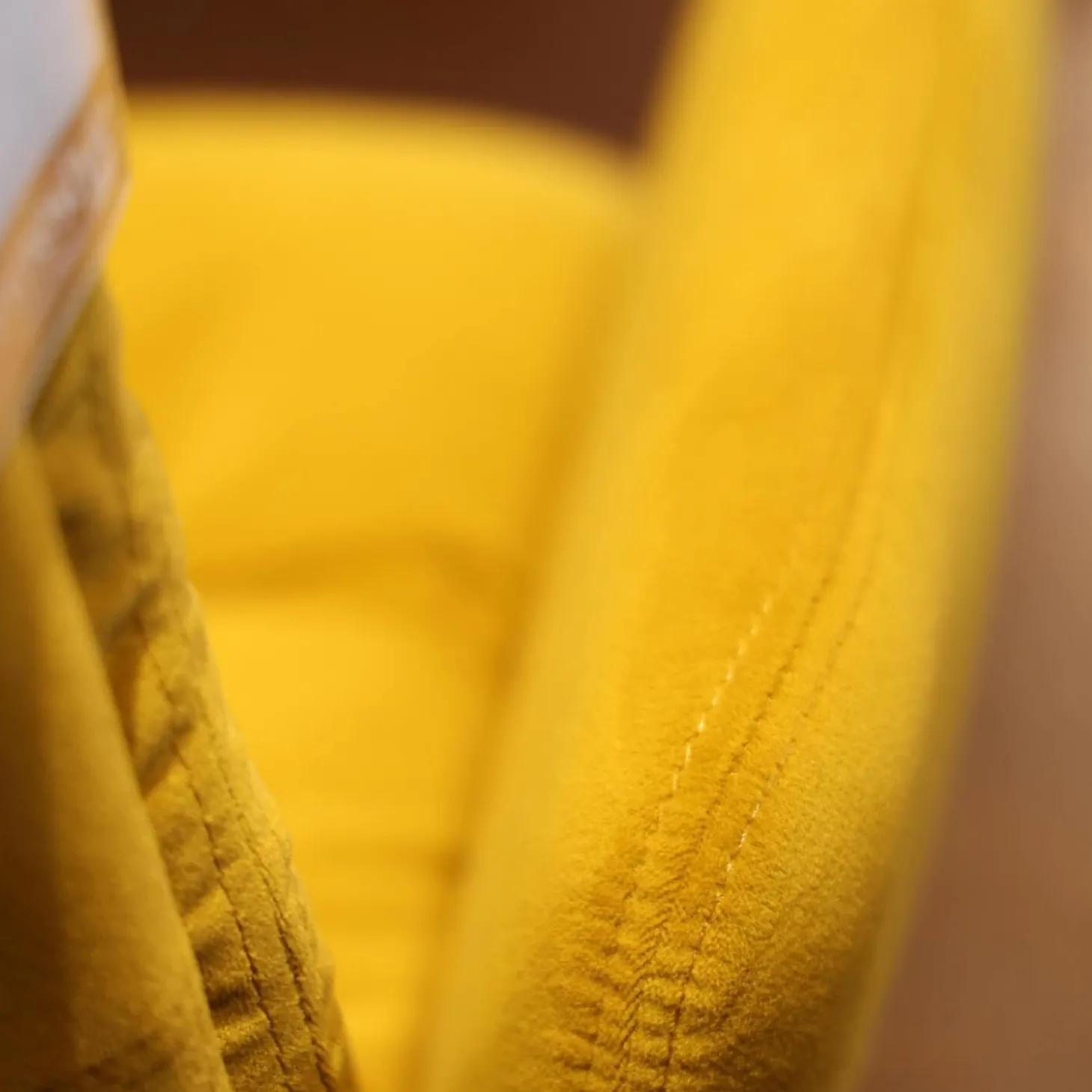 2er-Set Stuhl Arva Stoff Seven Ocre 23 Gelb Gestell Metall Schwarz