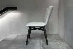 2er-Set Stuhl Dexter 2056 ohne Armlehne Leder 2 Elmosoft Weiß