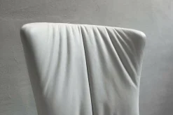 2er-Set Stuhl Dexter 2056 ohne Armlehne Leder 2 Elmosoft Weiß