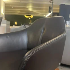 2er-Set Stuhl DS 279 01 Leder Select Café Braun Gestell Nussbaum