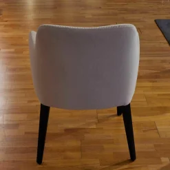 6er-Set Stuhl Febo Maxalto Apta Stoff Licata Natur Beine Eiche Schwarz