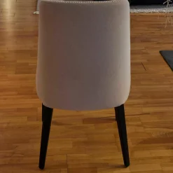 6er-Set Stuhl Febo Maxalto Apta Stoff Licata Natur Beine Eiche Schwarz