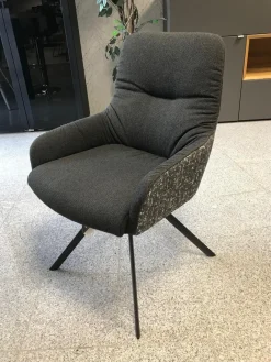 2er-Set Stuhl Greta 2274 Stoff Innenschale Dallas Anthrazit Außenschale Enschede