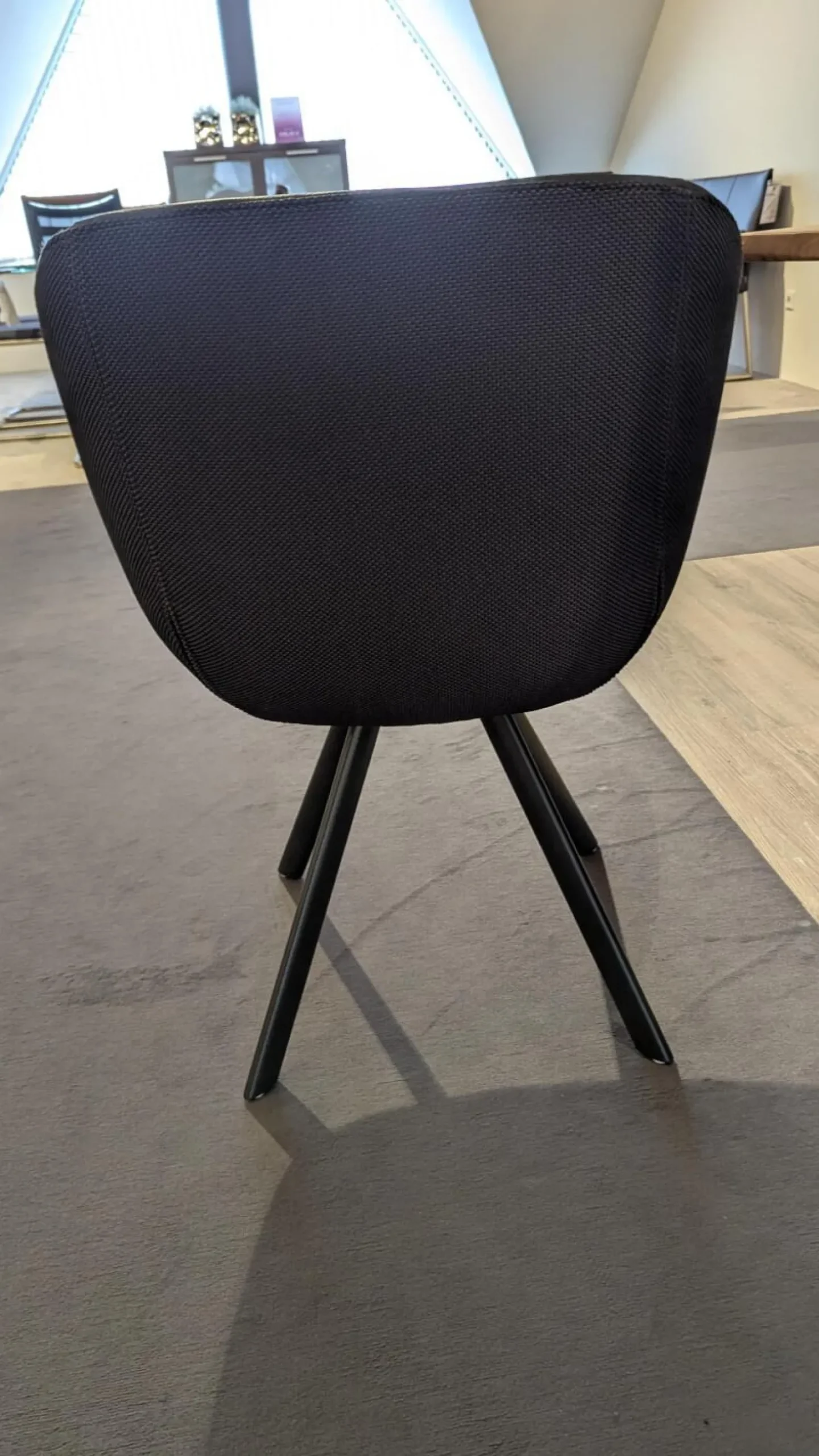 6er-Set Stuhl 18hundert Leder Colorado 756 Anthrazit Gestell Schwarzgrau