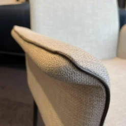 2er-Set Stuhl Jaro 200 Stoff Alina 071 Fawn Keder Leder Comfort Fango