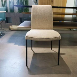 5er-Set Stuhl Jaro 100 Stoff Frozen Harmony Gestell Schwarz