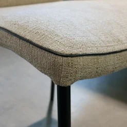 5er-Set Stuhl Jaro 100 Stoff Frozen Harmony Gestell Schwarz