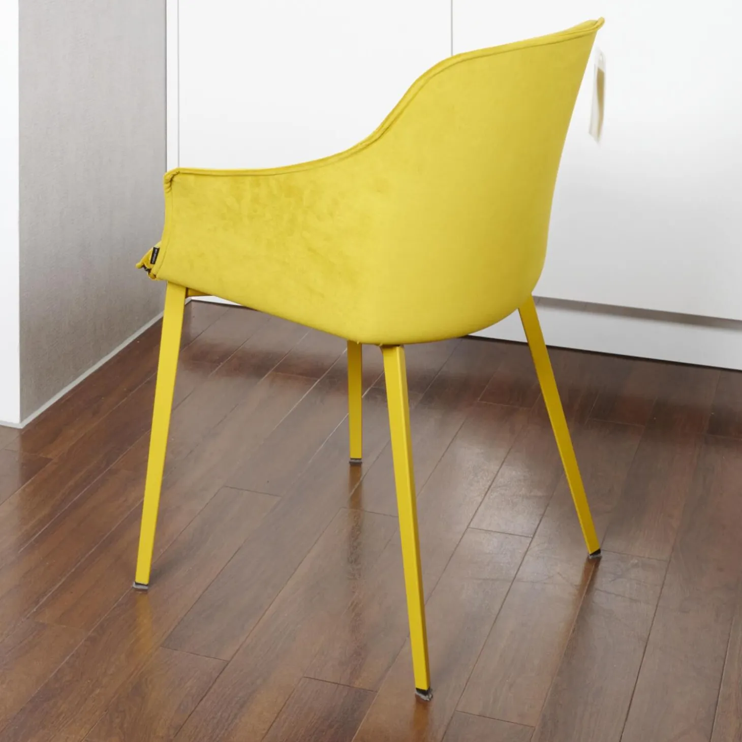 2er-Set Stuhl Kedua Bezug BEL-105 A Dreieckiges Metallrohrgestell