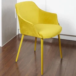 2er-Set Stuhl Kedua Bezug BEL-105 A Dreieckiges Metallrohrgestell