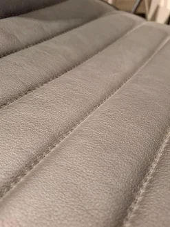 6er-Set Stuhl Little Perillo Leder Premium Schwarz Kunststoff Weiß