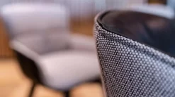 4er-Set Stuhl Marla Armchair Low Bezug Stoff Opera Pepper Marla Armchair High Bezug Leder Orient Ebony 80001