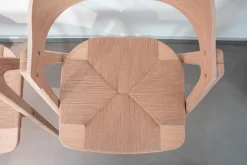 4er-Set Stuhl Mette Eiche Unbehandelt Flechtsitz Natur Holzrücken