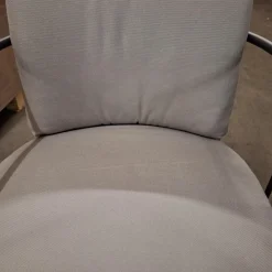 8er-Set Stuhl Mine Café Stoff Ginostra 94 Grau Geflecht PVC Schwarz Rahmen Edelstahl Gunmeta Schwarz