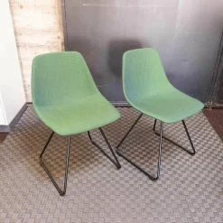 2er-Set Stuhl Miunn Stoff Grün