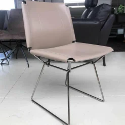 4er-Set Stuhl Neil Leder Tortora Rose Braun