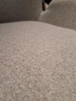 4er-Set Stuhl Vgalvino Außen Leder Schwarz Innen Loden Grauweiß mit Bank