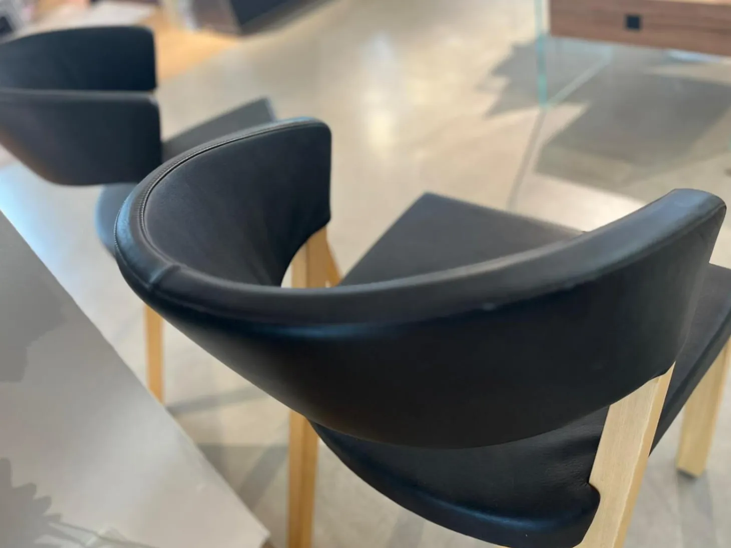 2er-Set Stuhl Xeno Leder Donna Schwarz