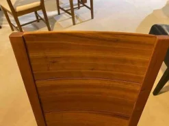 4er-Set Varell Amerikanische Kirsche Geölt Lederbezogen