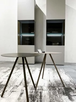 2er-Set Vitrine Fena Lack Seidengrau