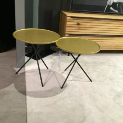 2er-Set WK866 8100062 MDF Gold Gestell Schwarz Lack