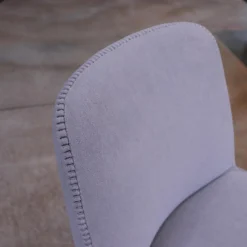 3er-Stuhlgruppe Apta Febo Stoff Licata Grau