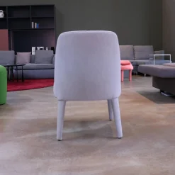 3er-Stuhlgruppe Apta Febo Stoff Licata Grau