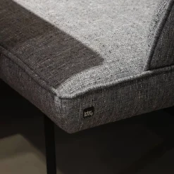 Essgruppe 5503 Tischplatte Asteiche Bianco Furniert Stoff Niagara Blue Blau