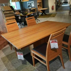 Essgruppe Casera Tisch Mit 4 Stühlen Leder Colarado Dunkelbraun