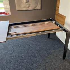 Essgruppe ET524 Kaia Tisch Nussbaum Natur mit 6 Stühle