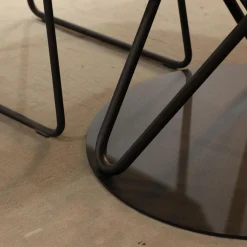 Essgruppe Gallery Bank Stoff 0575 12 Rosewood Rot Stühle Leder Bronko Bordeaux Rot Gestell Metall Schwarz Lackiert Tischplatte Wildeiche Bianco Lackiert